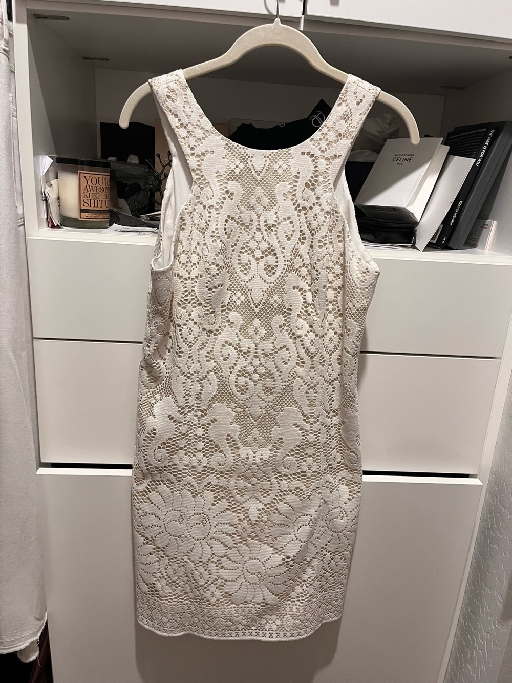 Lilly Pulitzer Cream Lace Sleeveless Sheath Dress